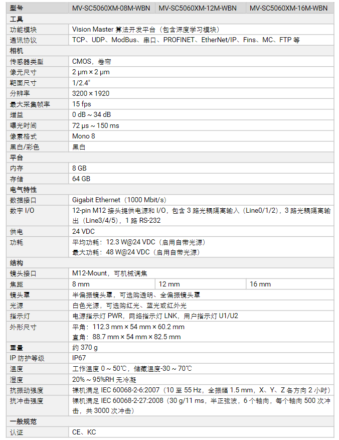 海康MV-SC5060XM-08M/12M/16M-WBN 600萬像素黑白智能相機參數.png 海康MV-SC5060XM-08M/12M/16M-WBN 600萬像素黑白智能相機參數.png